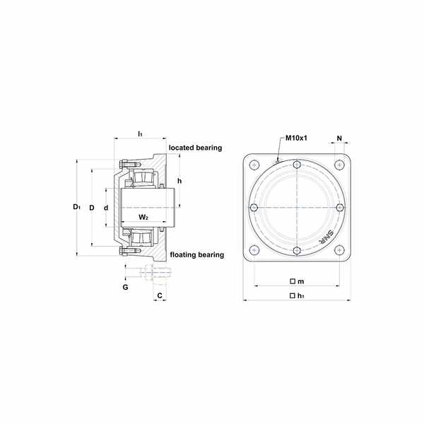 SNR Bellow Set, drive shaft 12222420 - SNR