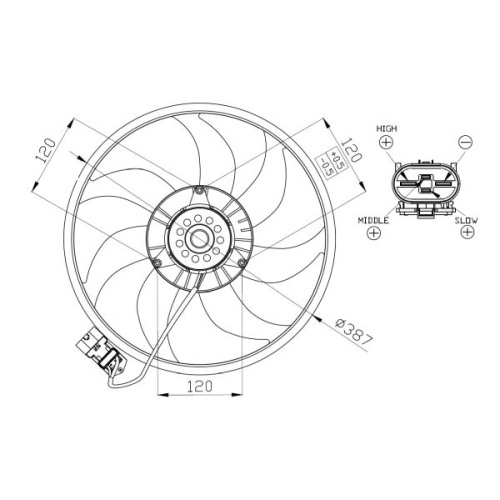 NRF Condenser, air conditioning 12225412 - NRF