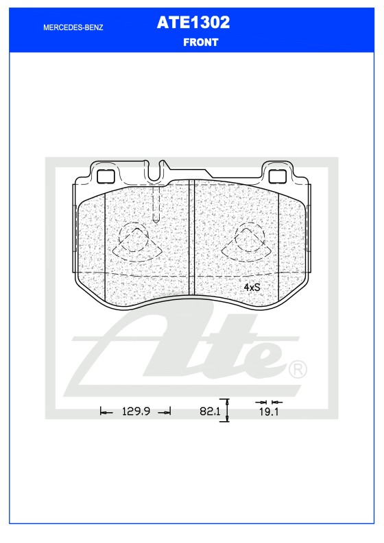 ATE Brake Disc 13040482 - ATE