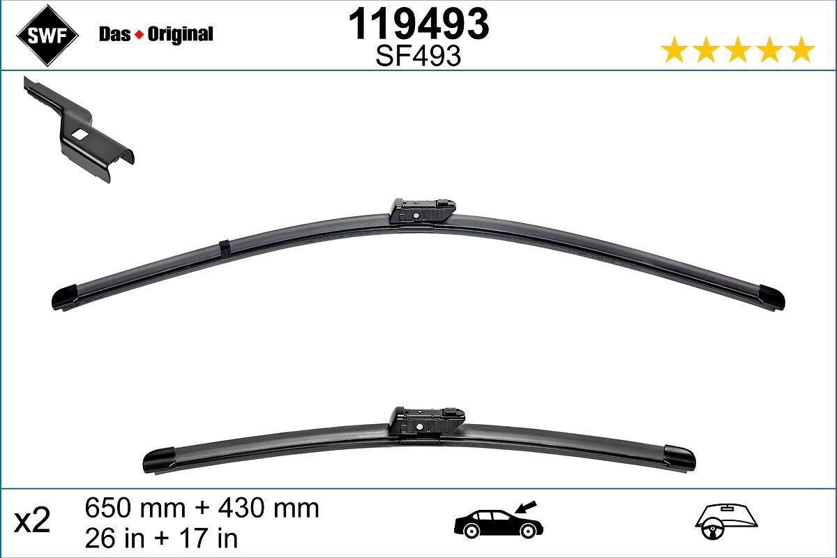 SWF Wiper Blade 12490775 - SWF