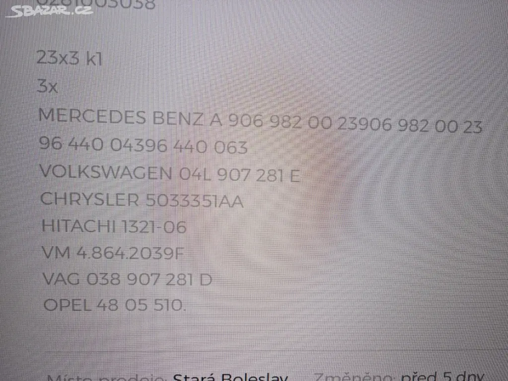 VW-AUDI OE OE ITEM 12189071 - VW-AUDI OE