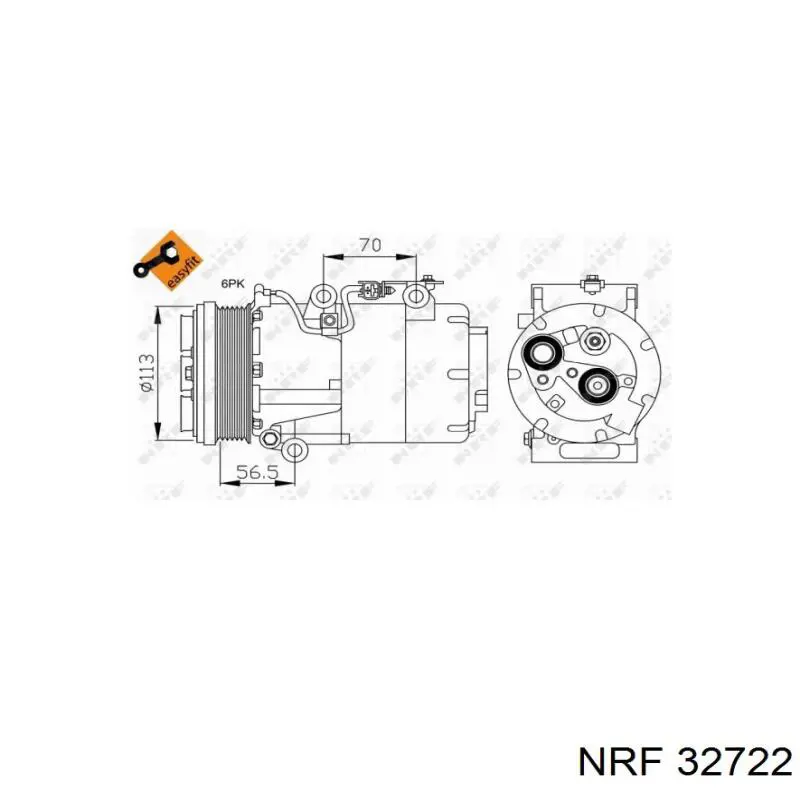 NRF Charge Air Hose 12203782 - NRF