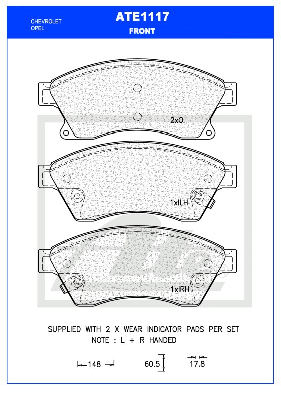 ATE Brake Disc 11717207 - ATE
