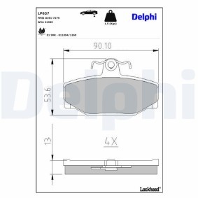 DELPHI Wheel Brake Cylinder 11147037 - DELPHI