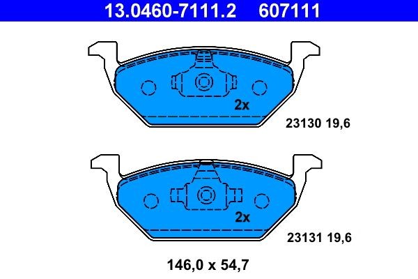 ATE Brake Disc 11604371 - ATE
