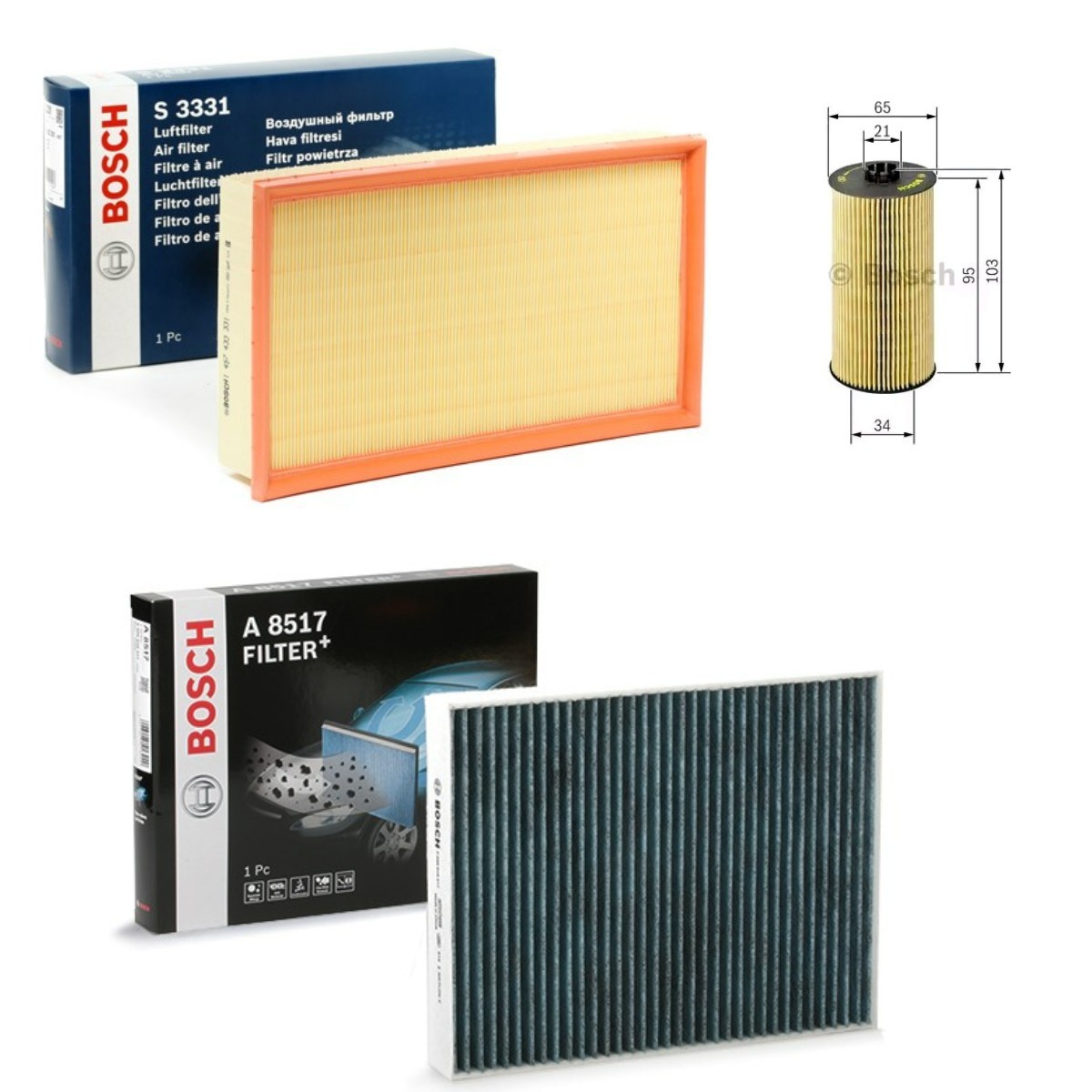 BOSCH Filter, cabin air 11468458 - BOSCH
