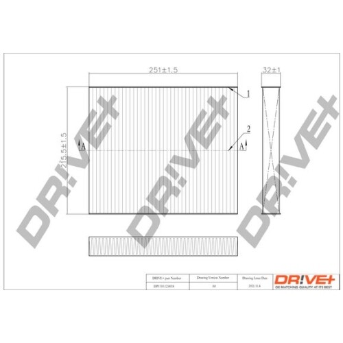 Dr!ve+ Air Filter 12218882 - Dr!ve+