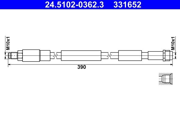 ATE Wheel Brake Cylinder 10125252 - ATE