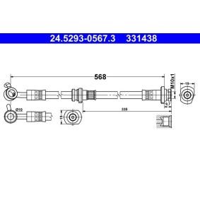 ATE Sensor, wheel speed 10226543 - ATE