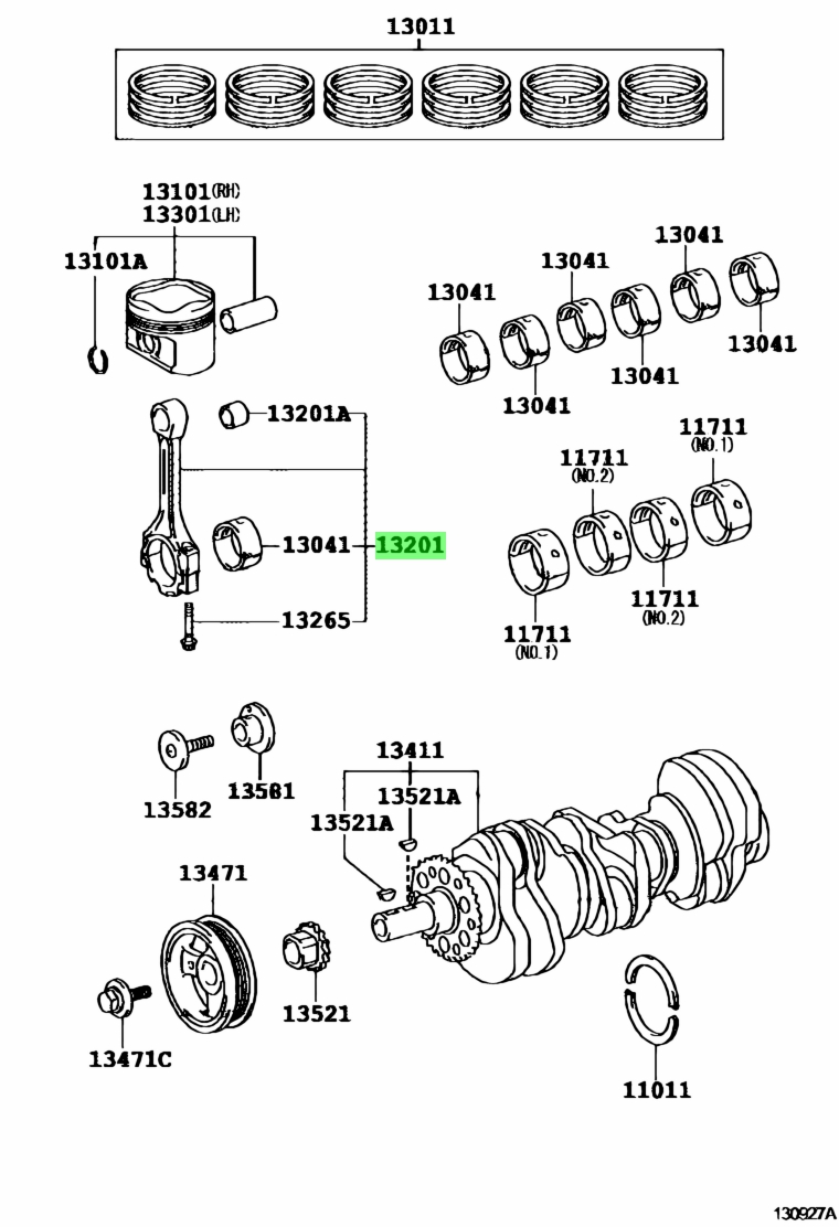 TOYOTA OE OE ITEM 13337265 - TOYOTA OE