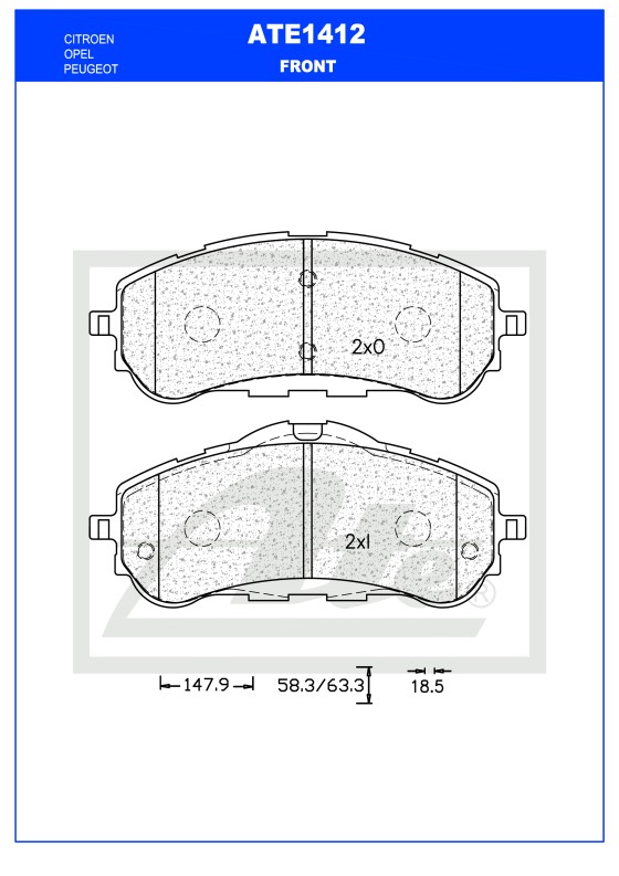 ATE Brake Disc 12146406 - ATE