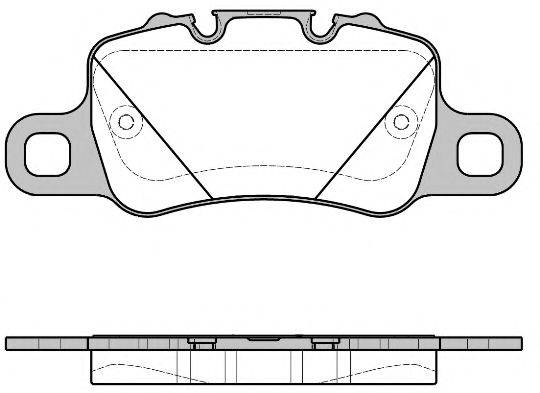 set placute frana,frana disc - REMSA