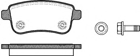 set placute frana,frana disc - ROADHOUSE