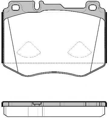 set placute frana,frana disc - REMSA