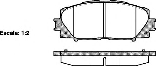 set placute frana,frana disc - ROADHOUSE