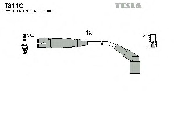 Kit cablu de aprindere - TESLA BLATNA