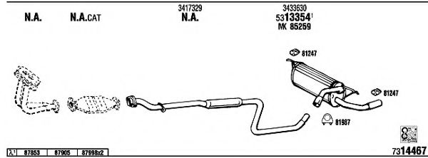 INA Timing Chain Kit 13074845 - INA