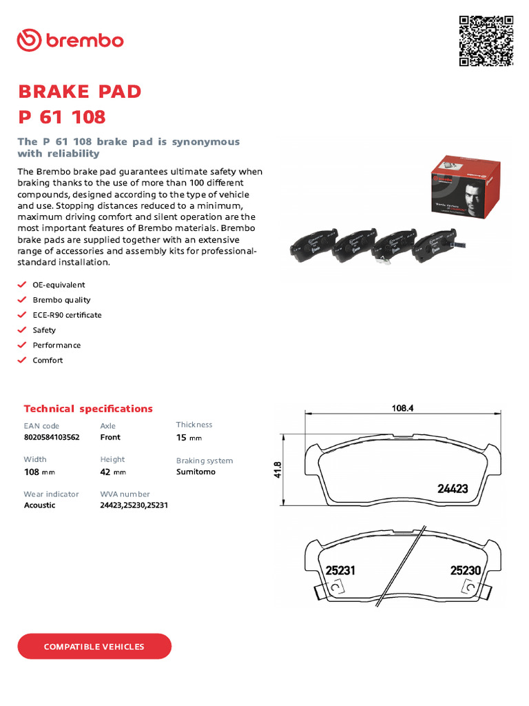 Placute de frana - BREMBO