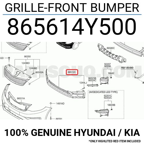 Capacul barei de protecție - HYUNDAI