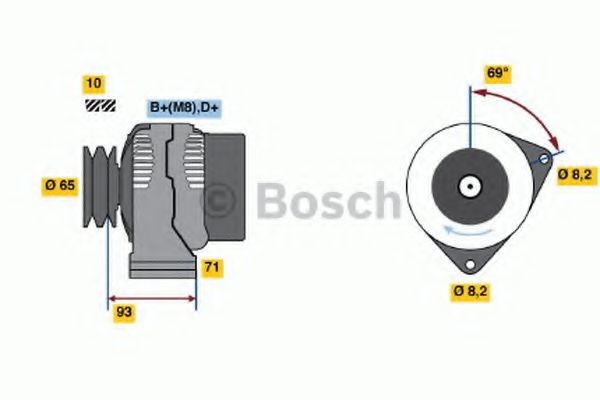 Alternator - BOSCH