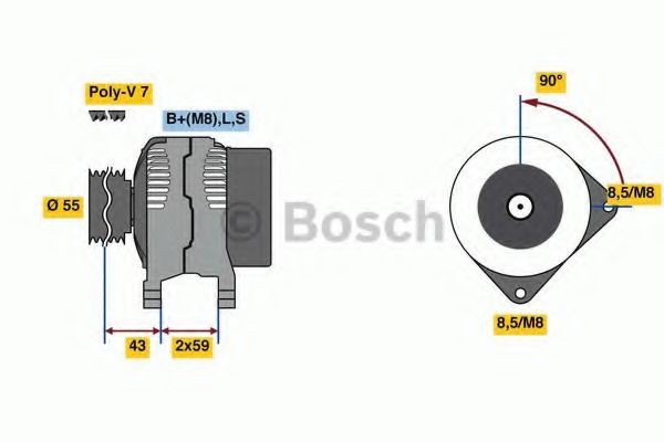 Alternator - BOSCH