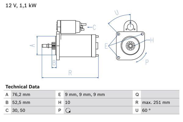 Starter - BOSCH