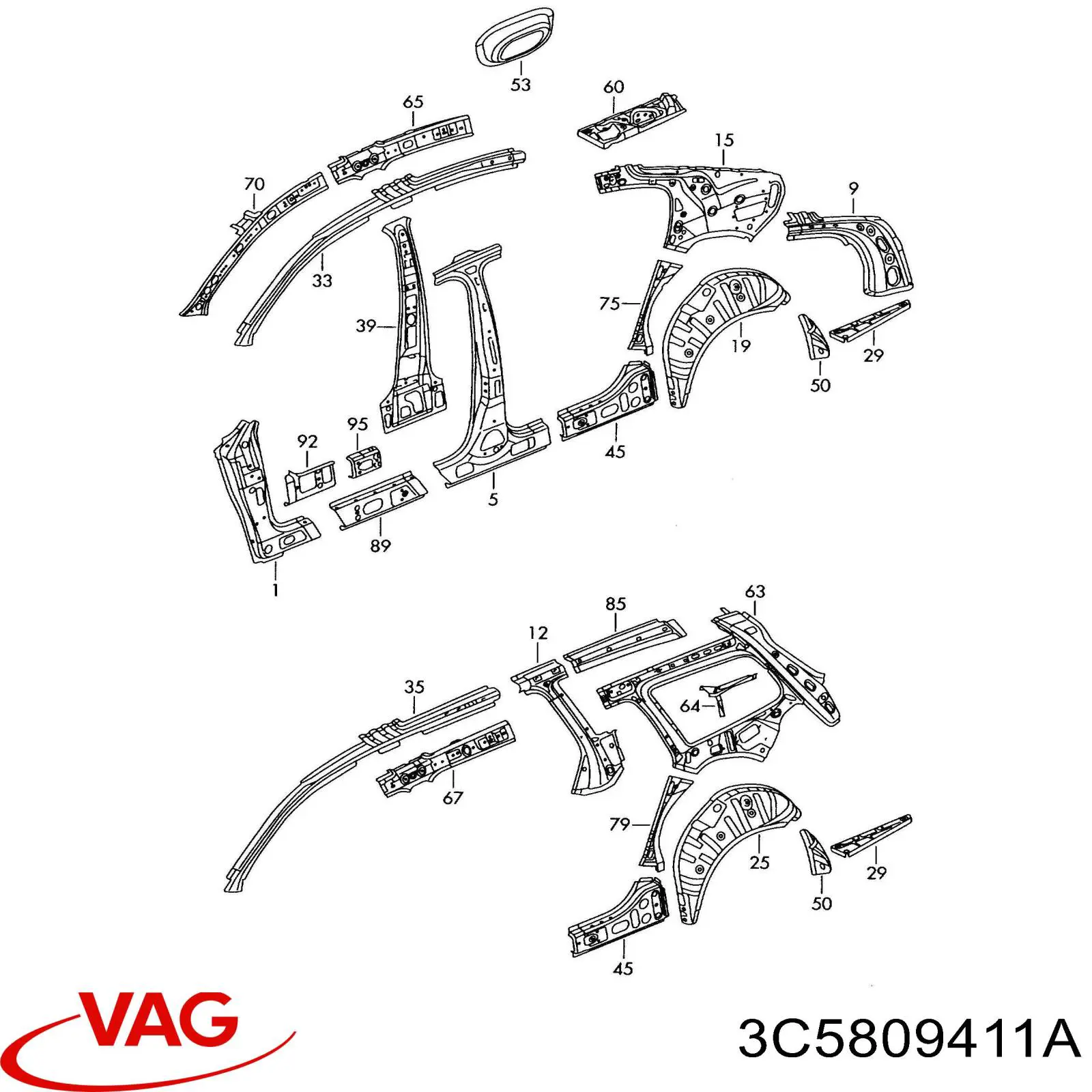 Piesă de schimb OE - VAG