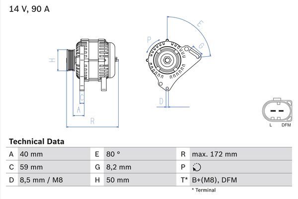 Alternator - BOSCH