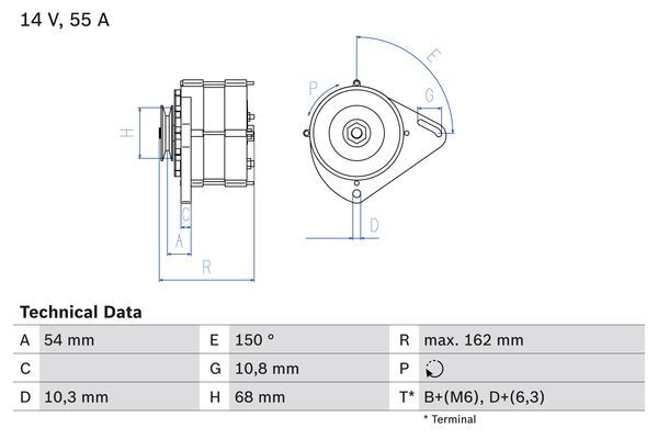 Alternator - BOSCH