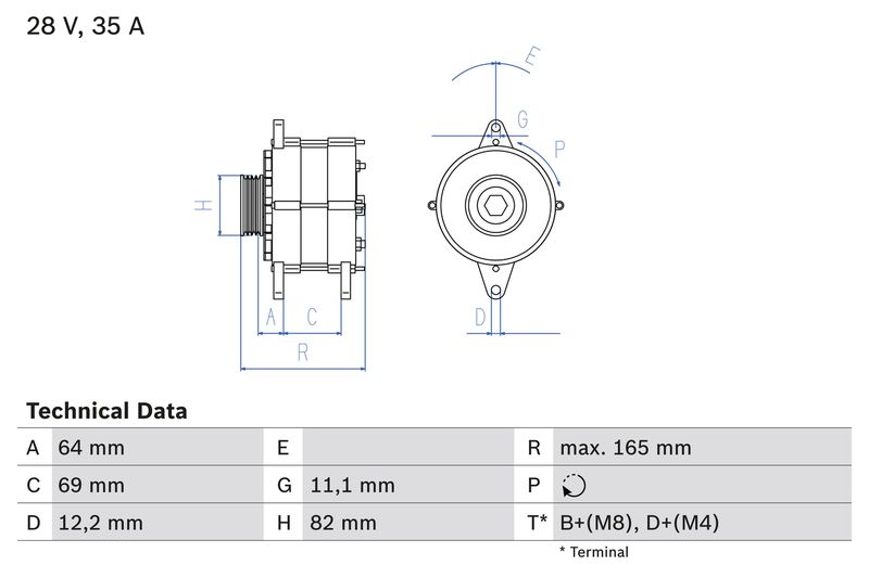 Alternator - BOSCH