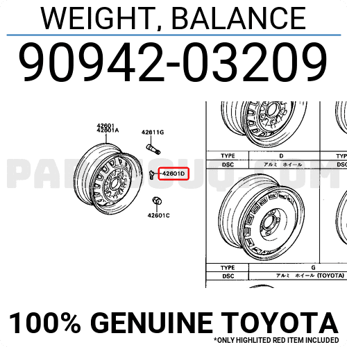 Piesă de schimb OE - TOYOTA