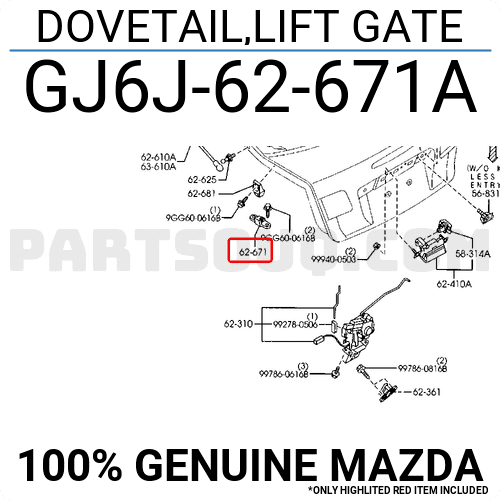Piesă de schimb OE - MAZDA