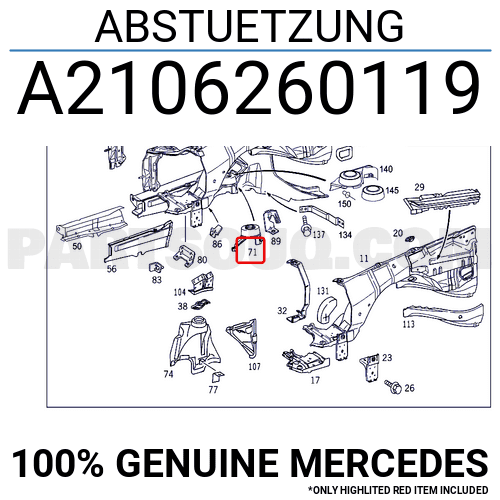 Piesă de schimb OE - MERCEDES-BENZ