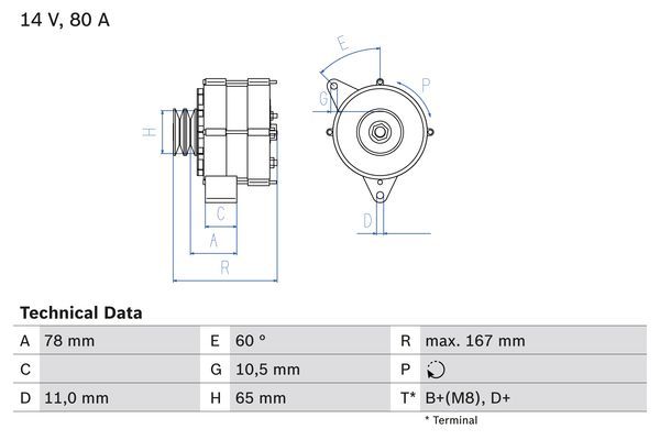 Alternator - BOSCH