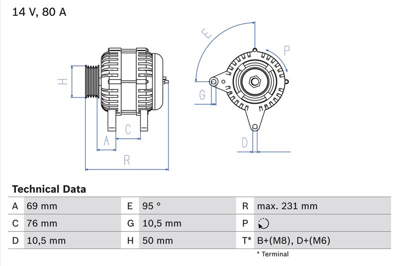 Alternator - BOSCH