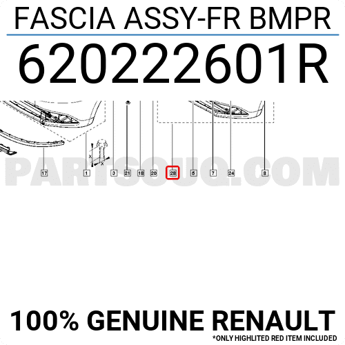 Bara de protectie fata - RENAULT