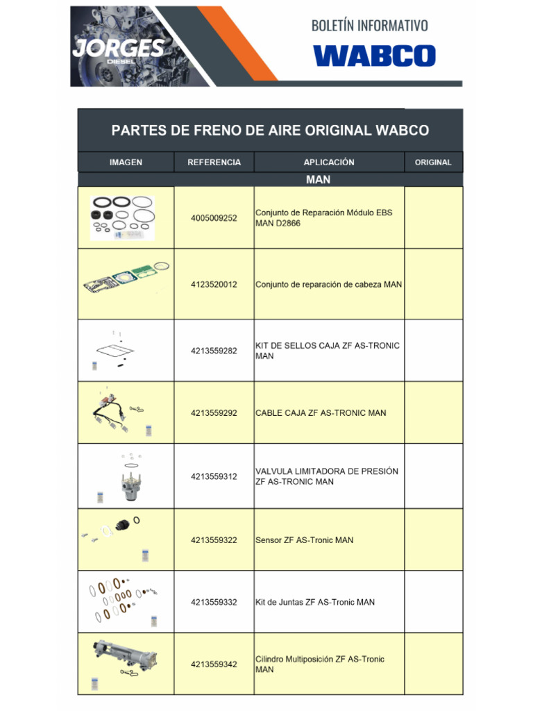 Regulator de putere de frânare - WABCO