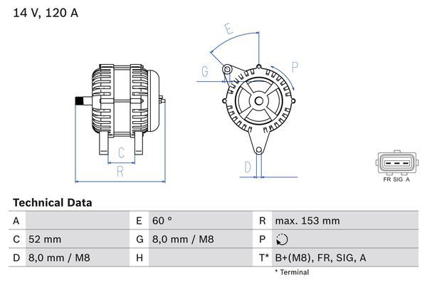 Alternator - BOSCH