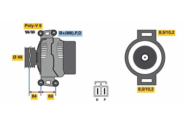 Alternator - BOSCH