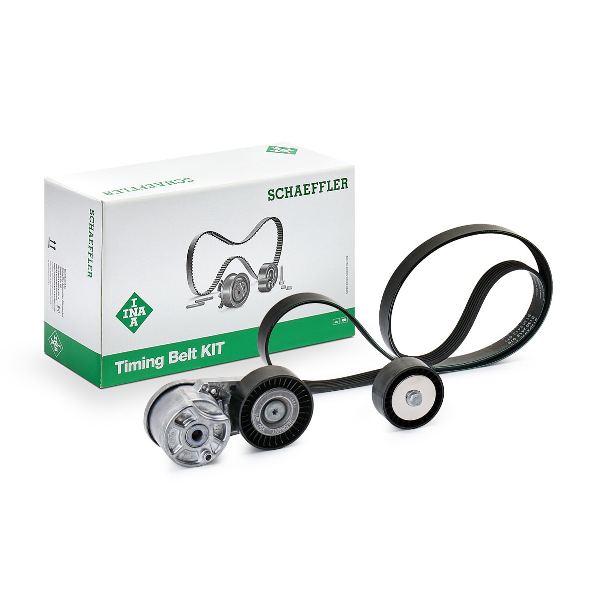 Set curea trapezoidale cu nervuri - INA
