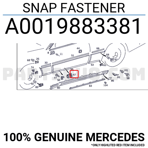 Piesă de schimb OE - MERCEDES-BENZ