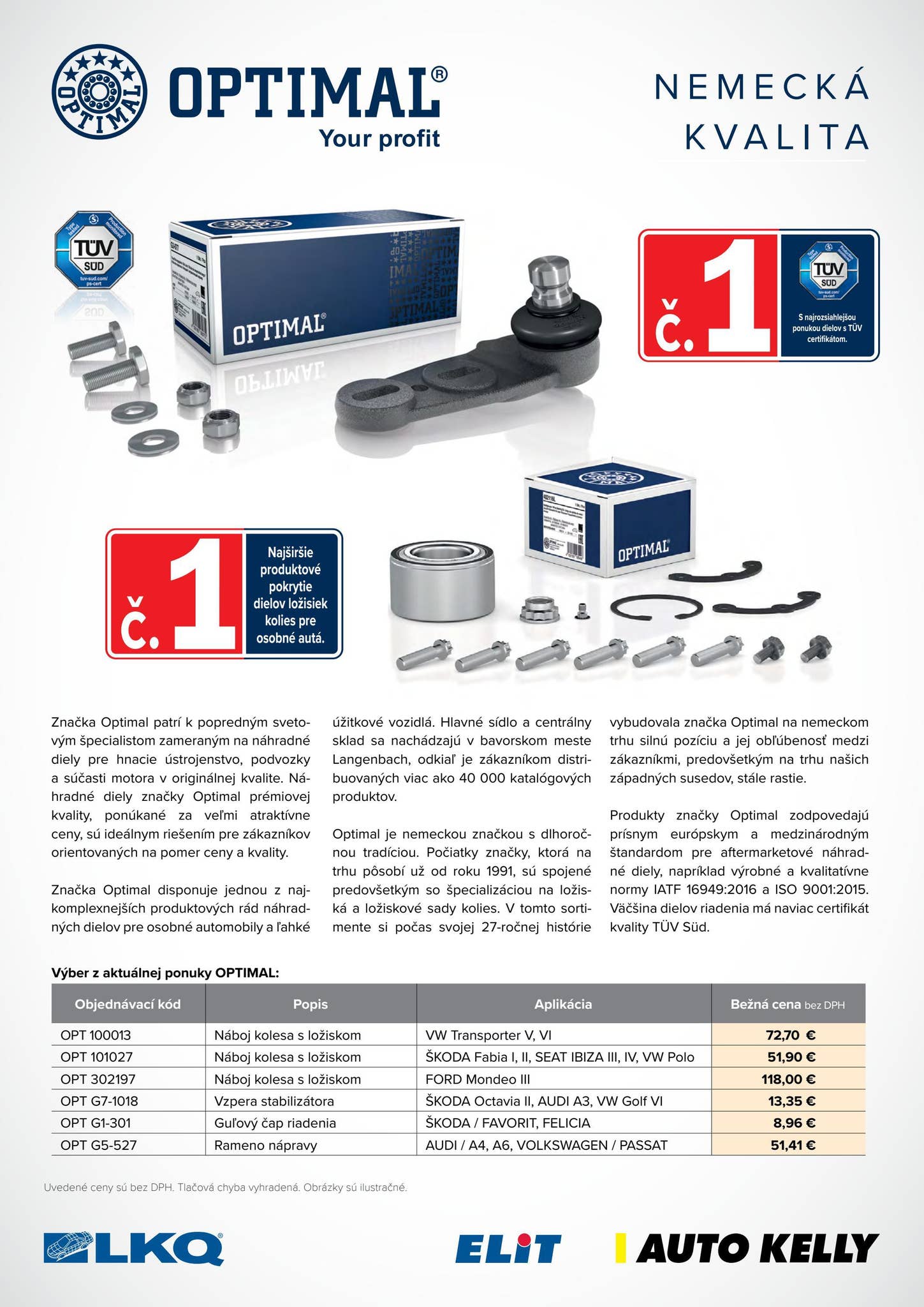 Kit lanț distribuție - OPTIMAL