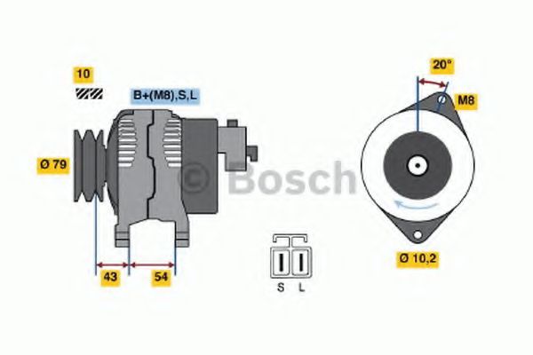 Alternator - BOSCH