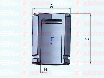 Piston etrier de frana - AUTOFREN SEINSA