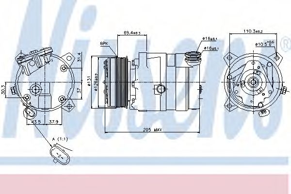 Compresort A/C - NISSENS