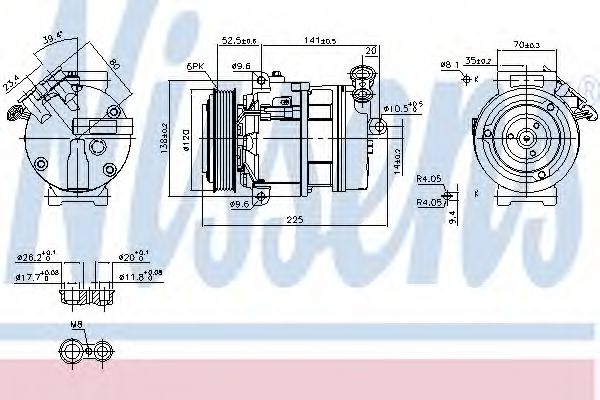 Compresort A/C - NISSENS