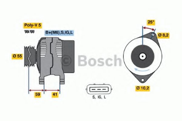 Alternator - BOSCH