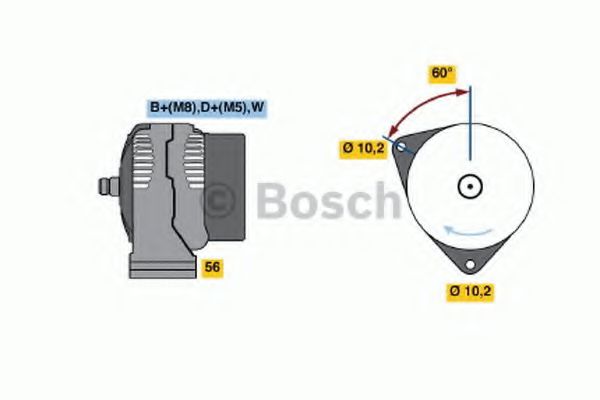 Alternator - BOSCH
