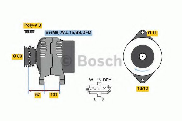 Alternator - BOSCH