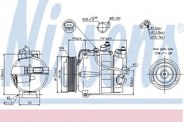 Compresort A/C - NISSENS